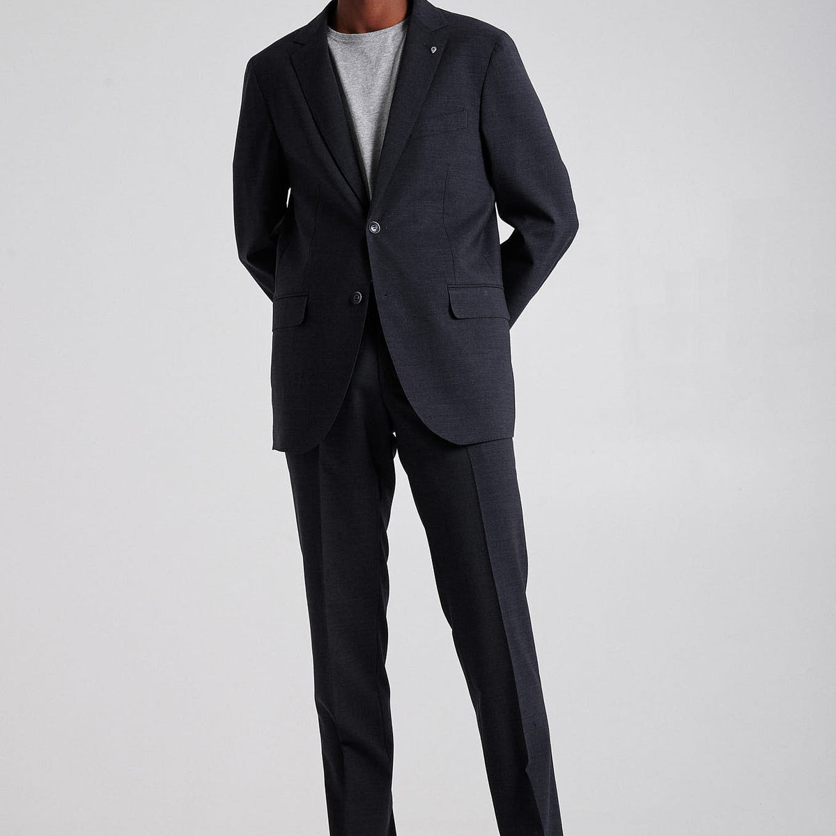Slim fit wool stretch high performance suit – Sacoor Brothers